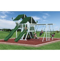 Swing Kingdom SK30 Vinyl Mega Mountain Climber Swing Set - 4 Color Options